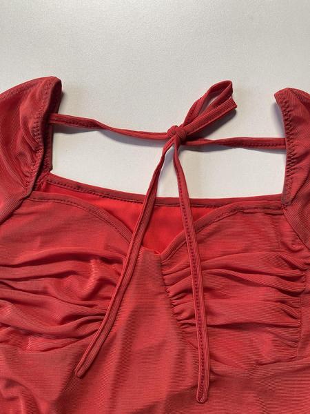 Women's Plain Ruffle Trim Long Sleeve Dress, Elegant Fashion Casual Sheer Mesh Dress for Daily Outdoor Wear, Women Dress for All Seasons，black tie wedding guest dress