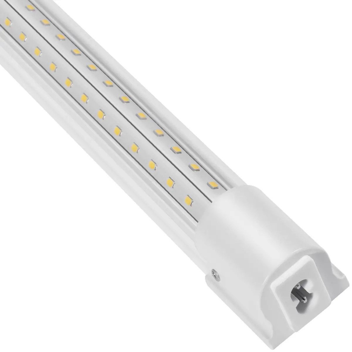 10 Pack LED Shop Light, 4 FT, 40W Linkable Shop Light Fixture, 6500 LM Ceiling Lights 59 in Power Cords with ON/OFF Switch 48 in Connector Cables, for Garage Warehouse Home Workkshop and Office