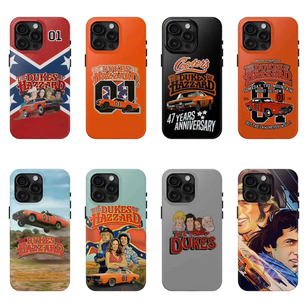 Vintage The Dukes of Hazzard Funny Road Movie 01 Orange Iconic Car phone Cases For iPhone 12,13,14,15,16,17Promax Pro Plus & Samsung Galaxy S22-S26Ultra Plus,It's a great gift for a good friend, suitable for holidays, birthdays, and parties.