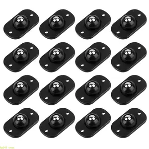 6 Pcs Self Adhesive Mini Caster Wheels, 360° Swivel Universal Ball Sliders with Smooth Rotation, No Drilling Sticky Mini Appliance Rollers, Durable Load-Bearing Design, Practical Moving Wheels Perfect for Storage Boxes, Small Furniture and Various Kitchen