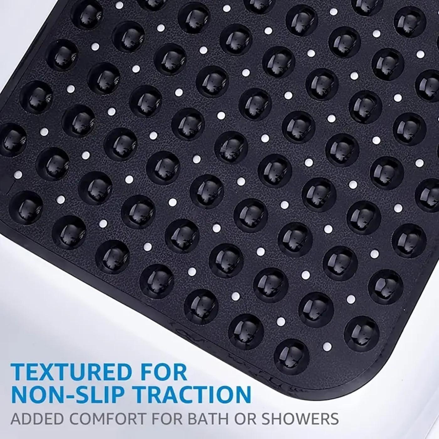Bathtub & PVC Shower Mat with Suction Cup Design, Non-slip Folding Bath Mat, Bathroom Accessories