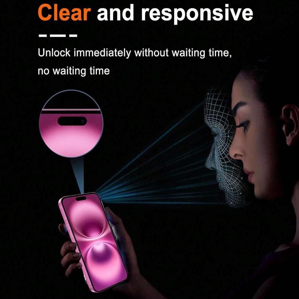 Privacy Protection Screen Protector Set for iPhone Series, 0.33mm Thickness Anti-Spy Full-Coverage Film, 3-Piece Pack for Enhanced Security for iPhone 17 16 15 14 13 12 11 Pro Max Plus Air