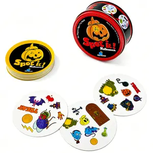 55pcs Spot It Game, Interactive Family Fun, Engaging Memory & Observation Activity, Perfect Gift for Kids & Adults, Ideal for Travel & Gatherings