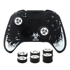 Soft Silicone Protective Case Cover For Xbox One S Controller Skin Gamepad Games Accessories For Xbox One X Control with Joystick Caps
