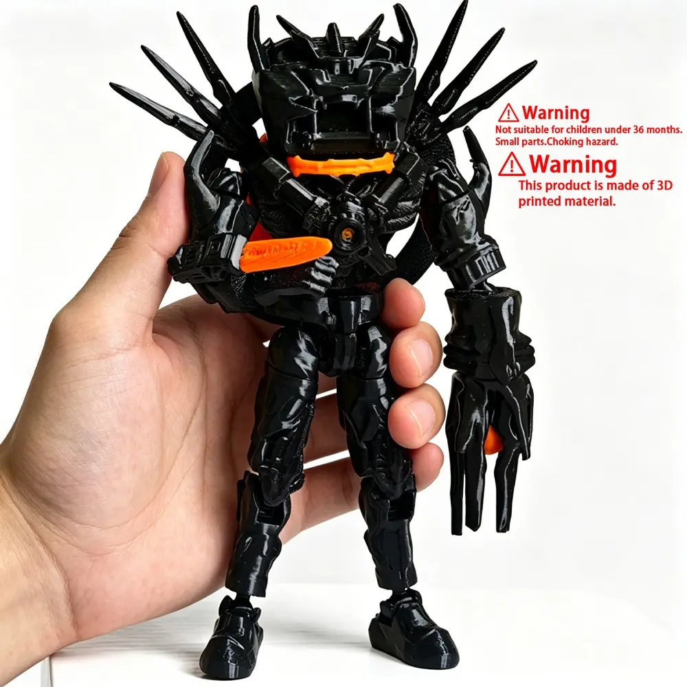 2026 Skibidis Toilets Q Version Fighter Armor Action Figures, 3D Printed Multi-Jointed Movable Models, Articulated Figurines, Birthday Gift & Desktop Decor