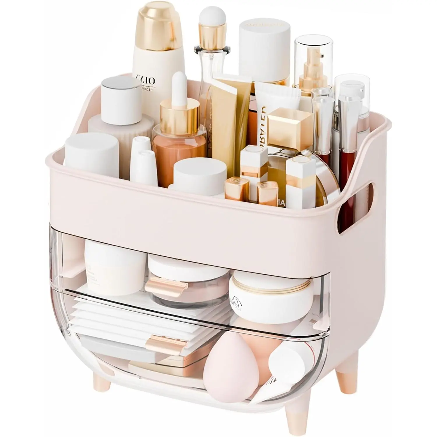 Make up Organizers for Counter, and Dresser,Bathroom Makeup Organizer Countertop,Large Makeup Storage Organizer for Hair Tool,Beauty Products, Care and  Display Cases