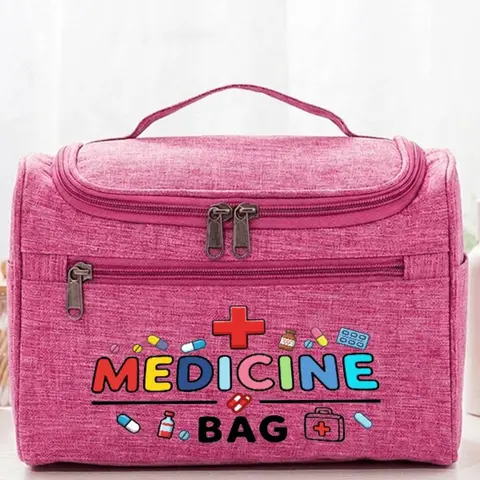 Portable Large Capacity Travel Toiletry Bag, Multi-Pocket Medical and Cosmetic Organizer, Hanging Design, Perfect Gift for Mom and Elderly, Toiletries Bag