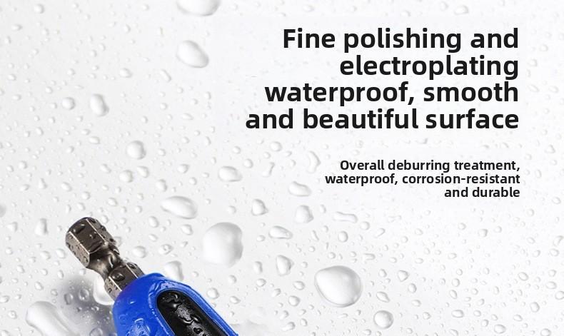 New cross-border blue hexagonal socket wrench, three-in-one multifunctional air screwdriver socket, manual tool with strong magnetic bit