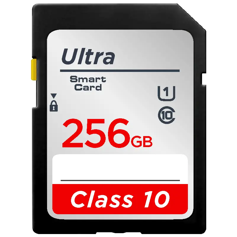High-Speed V10 Series Full-Size Flash SD Memory Card with Fast Write - 16GB/32GB/64GB/128GB/256GB for Cameras