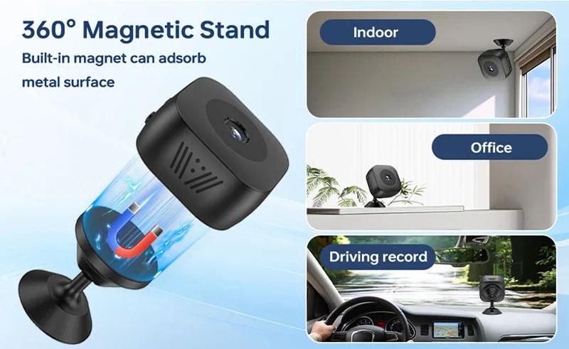 Security Camera Mini Full Color Night Vision High Definition WiFi Monitor Waterproof Motion Detect Surveillance Smart Home