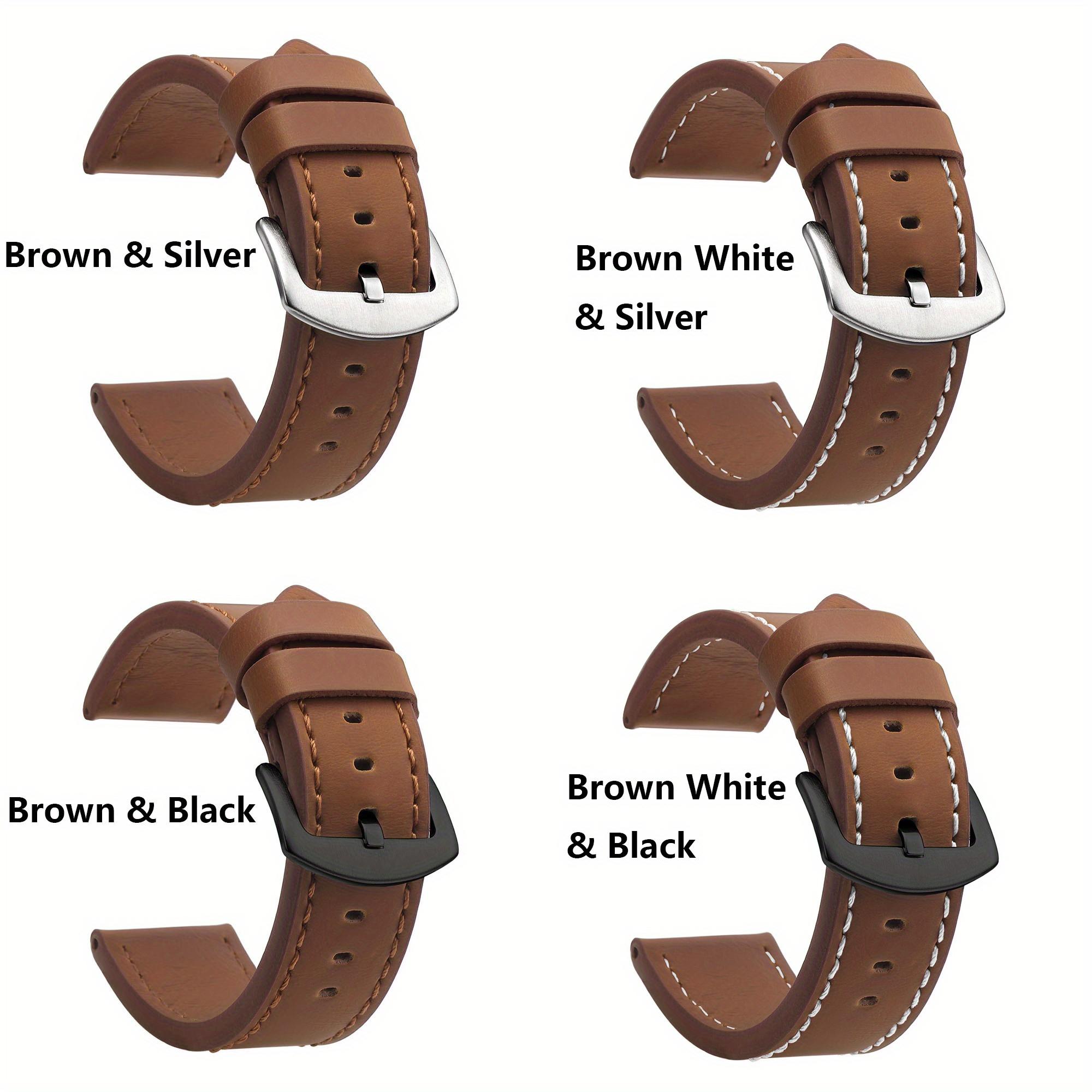 20mm 22mm Retro Business Watch Band – Classic Strap for Samsung Galaxy Watch 6/5/4/Active 2 & 3