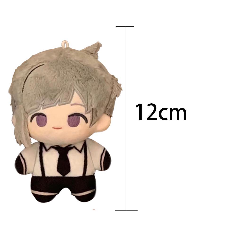 12cm BSD Dazai Osamu Plush Nakahara Chuuya Nakajima Atsushi Edogawa Rampo Doll Mini Pendant Keychain Super Cute Anime Toy Gift