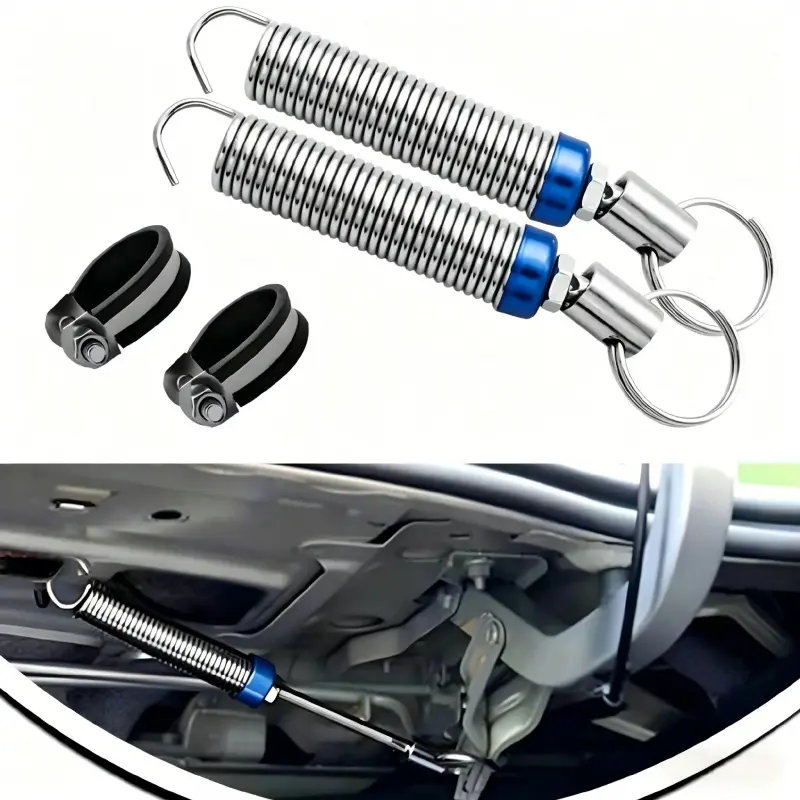 2 PCS Car Trunk Spring, 5.9"-9.44" HighCarbon Alloy Steel Full-Thread Screw-Adjustable Automatic Lifting Spring Device,Multi-Functional Auxiliary Opening Accessory,for Most Models