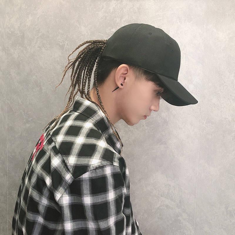 Summer Unisex Lady Men Baseball Cap Hat With Dreadlocks Wig Hip Hop Punk Hair Universal Shape Hat With Dirty Braid