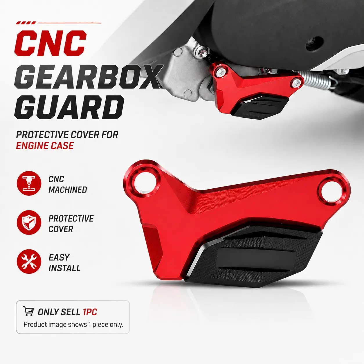 CNC Aluminum Engine Cover Guard for Honda PCX125 PCX160 ADV160 Motorcycle Motorcycle Accessory