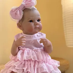48cm Handmade Vinyl Rebirth Doll, Soft Full-Body Vinyl Doll with Cute Clothes, Perfect Gift for Family and Collectors, Birthday Party Present