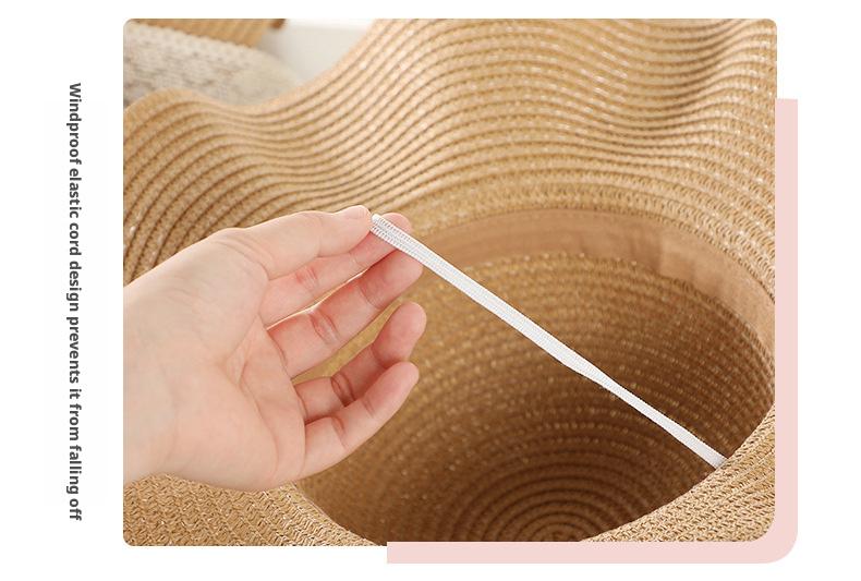 Summer sun hat, wide-brimmed straw hat, handmade, natural materials, DIY material kit