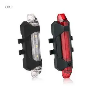 Waterproof Bike Taillight - LED Light with Bright Lamp Beads, Lightweight and Portable USB Rechargeable Rear Warning Light, Easy to Install Night Riding Safety Accessory, Brooklyn Vintage Flower Charm Bike Costume Jewelry Accessory