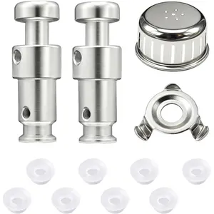 12 Pcs Float Valve Seal for Instant Pot Replacement Parts with 8 Valve Gaskets, Anti-Block Shield and Bracket - Premium for Duo 3, 5, 6 Qt, Duo Plus 3, 6 Qt, Ultra 3, 6, 8 Qt, Lux 3 Qt