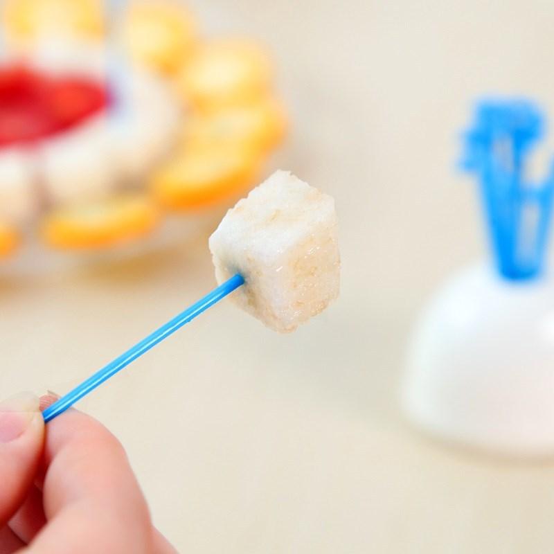 Cartoon Whale Water Spray Design Fruit Forks, Daily Home Kitchen Fruit Dessert Picks