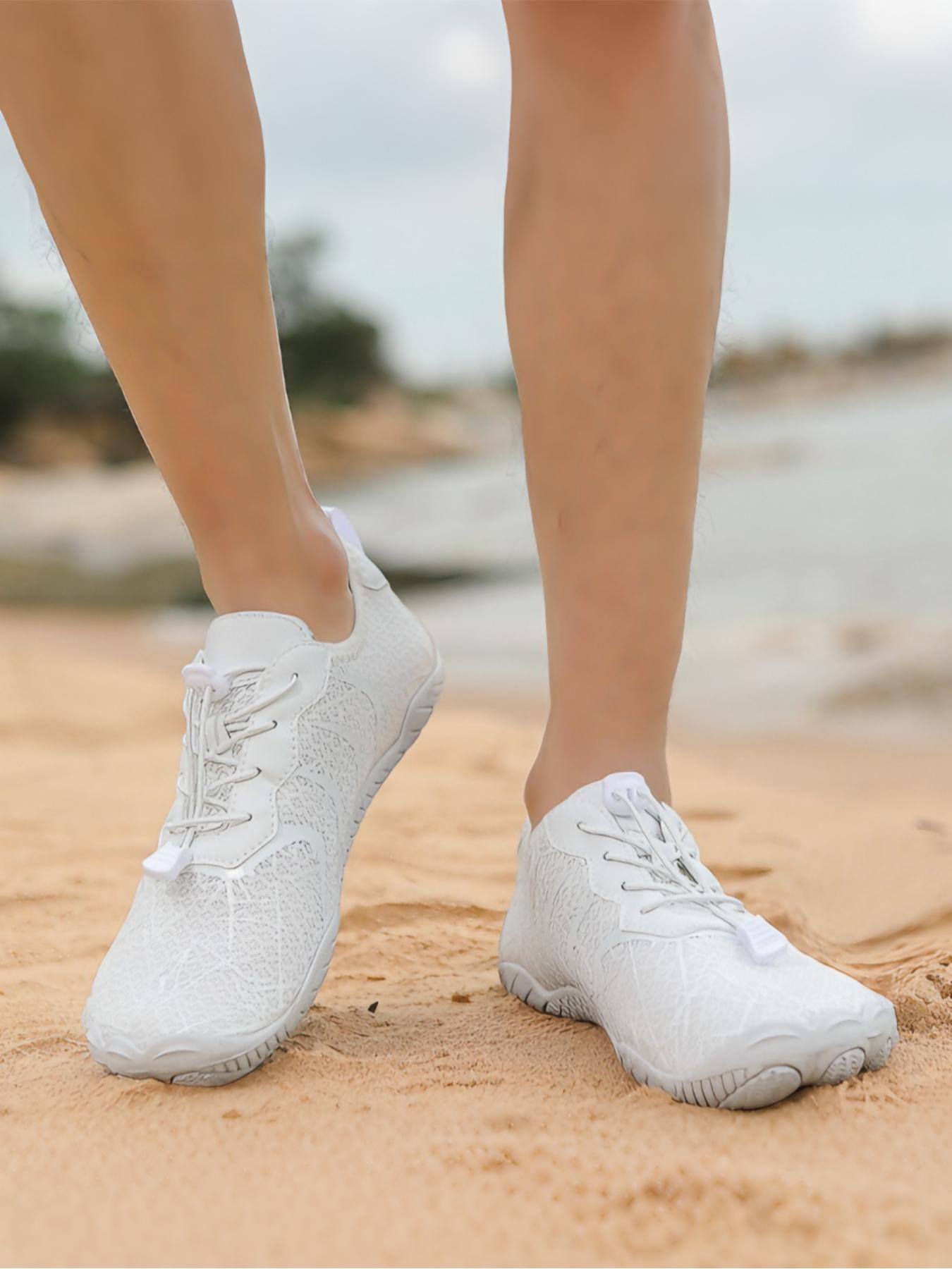 Outdoor Five-Finger Hiking Shoes, Water Beach Sandals, Barefoot Diving Single Shoe, Swimming Fitness Cycling Mountain Climbing Lightweight Breathable Sport Casual Water Shoes, Mesh Water Shoes