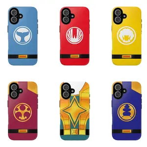Power Rangers Ninja Storm Colorful Power Morpher Glossy Phone Case For IPhone 17-11, Pro Max, Pro Plus, and Samsung S26-23 Safety Two-In-One Case Protection Safety Case