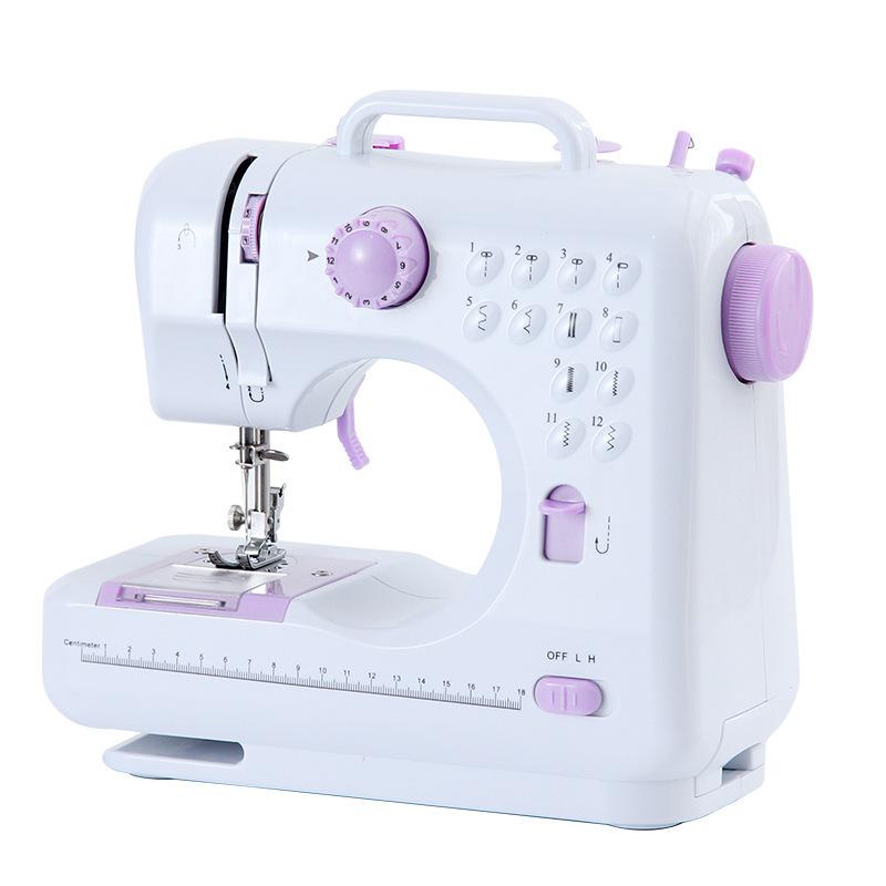 Mini Portable Lockstitch Buttonhole Sewing Machine 505A Small Electric Multifunctional Desktop Home