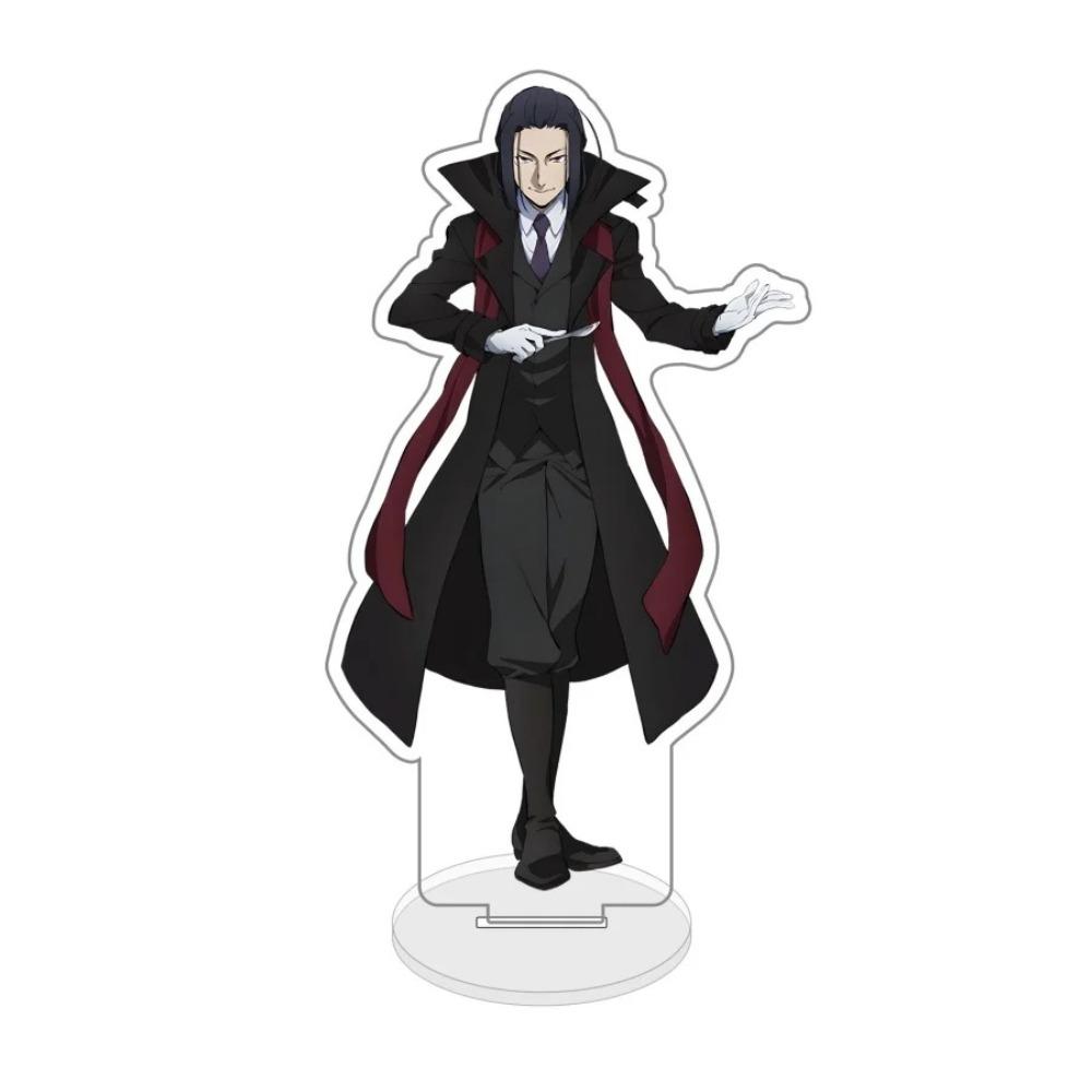 Diy Bungou Stray Dogs Dazai Osamu Anime Peripheral Figure Show Transparent Acrylic Stand Model Desktop Ornament Originality Gift