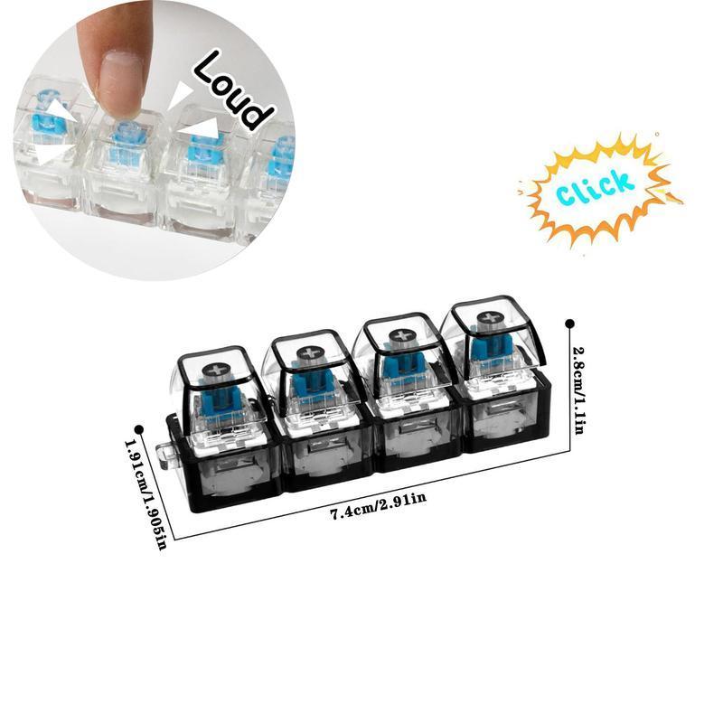 Bear Keycap Fidget Toy with LED Light, Clicker Keyboard Keychain for Stress Relief, Cute Desk Fidget for Anxiety, Mini Clicky Toy for Adults, Work, Study & On-the-Go Fun