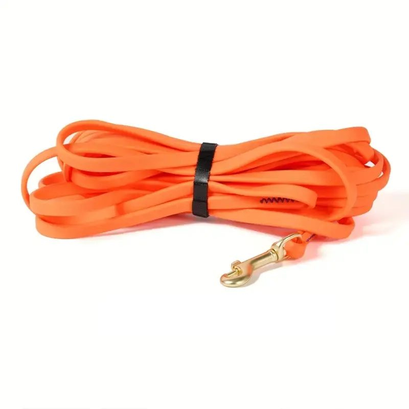 1cm Thickened Leather Texture Training Leash, Anti-Slip Outdoor Dog Lead, Durable for Small to Large Dogs, Garden, Park, Camping
