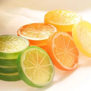 3pc Realistic Lemon Lime Slices, Ultra-Realistic Photography Props, Drink Cake Decorations, Food Model Accessories