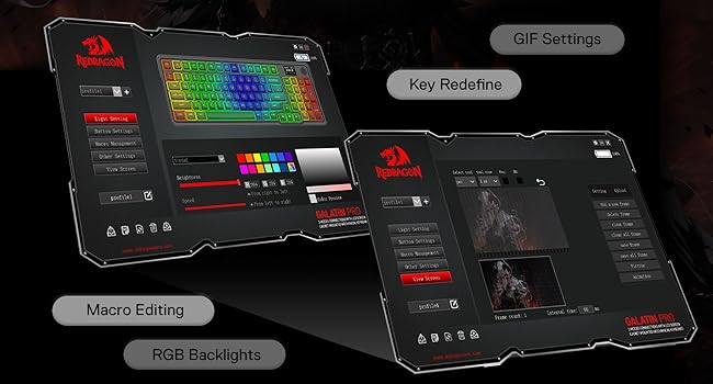 Redragon K719 AK PRO Wireless Gasket Gaming Keyboard w/Hype Screen & Knob, 95 Keys Mechanical Keyboard, Easy-Control 1.14’’ TFT Info Display, 5-Layer Noise Dampening, Custom Linear Switch, Anime Edition