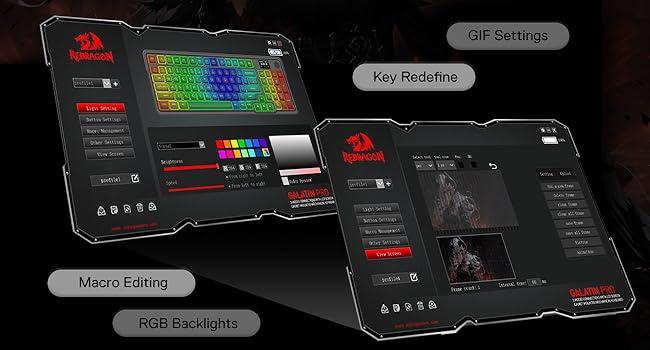 Redragon K719 AK PRO Wireless Gasket Gaming Keyboard w/Hype Screen & Knob, 95 Keys Mechanical Keyboard, Easy-Control 1.14’’ TFT Info Display, 5-Layer Noise Dampening, Custom Linear Switch, Anime Edition