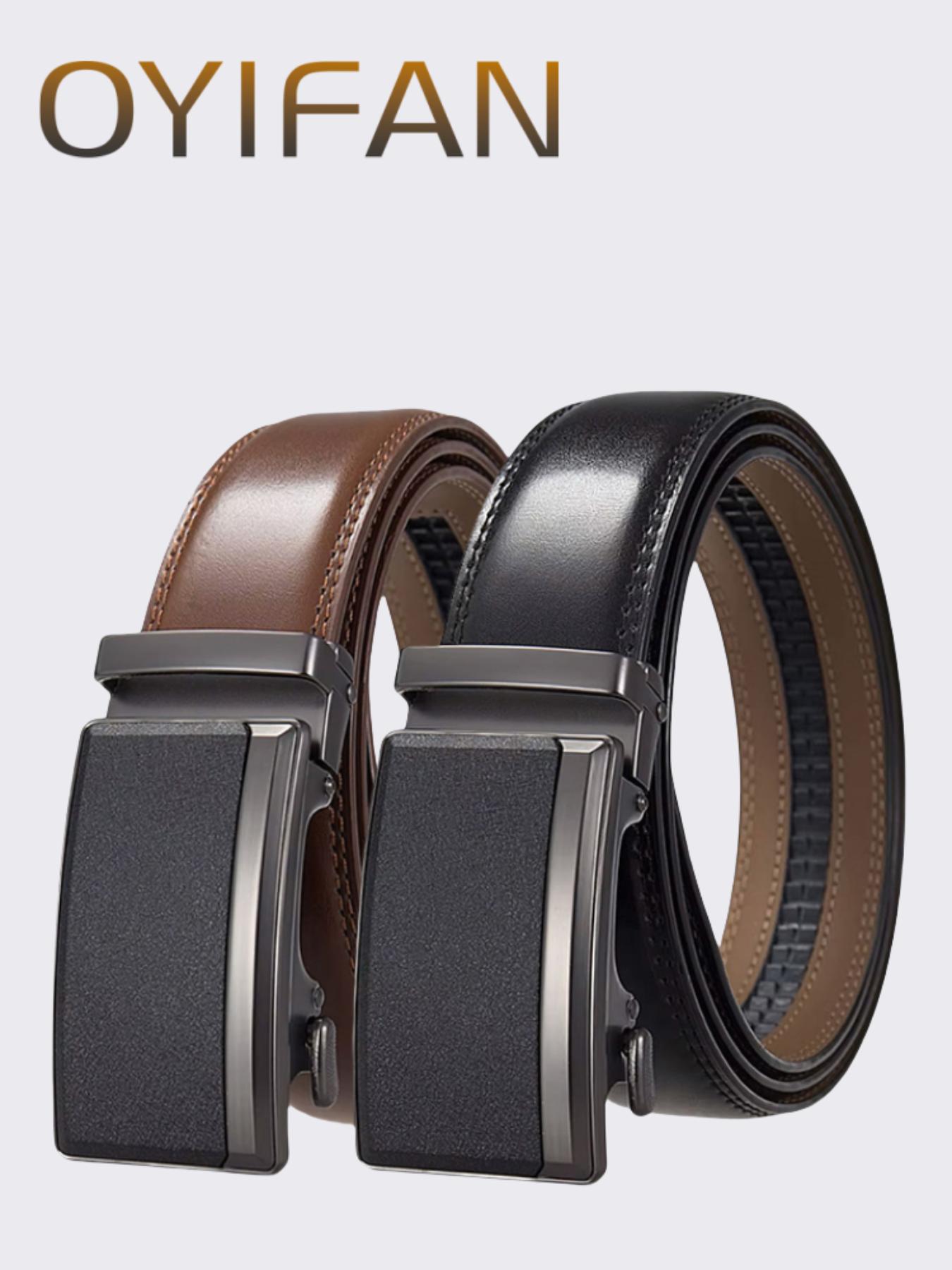 Men's Business Fashion Belt, Casual Automatic Buckle Belt, Fashion Belt for Party, Daily Clothing Decor, Trendy All-match & Exquisite Belt for Gift
