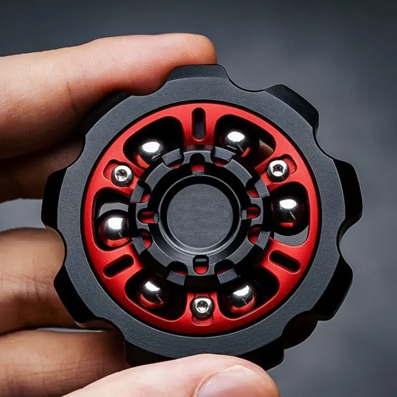 Premium Metal Alloy Fidget Spinner - Smooth Spin Stress Relief Toy, Anxiety & Stress Relief Desk Accessory, EDC Item to Boost Focus & Concentration