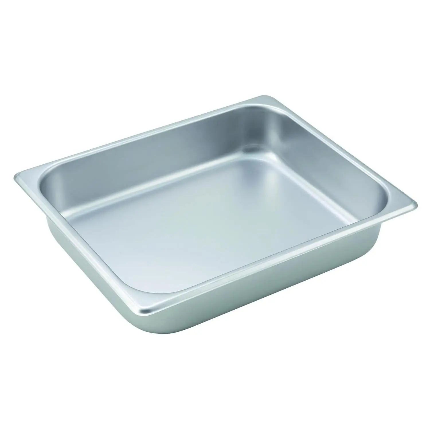 Winco SPH2 44198 Size Pan 2 1/2" (NSF), Stainless Steel, Medium | Dishwasher safe, Heavy-duty, Reinforced corners, Great for Steam Tables, Buffets, Catering and Food Preparation