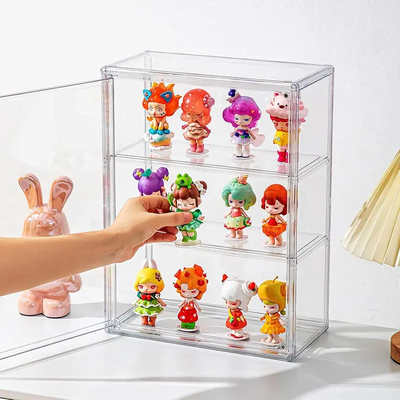 Blind Box Figure Display Stand, Wall-Mounted Model Organizer, Plush Toy Holder, Hanging Showcase Box, Storage Solution for Collectibles