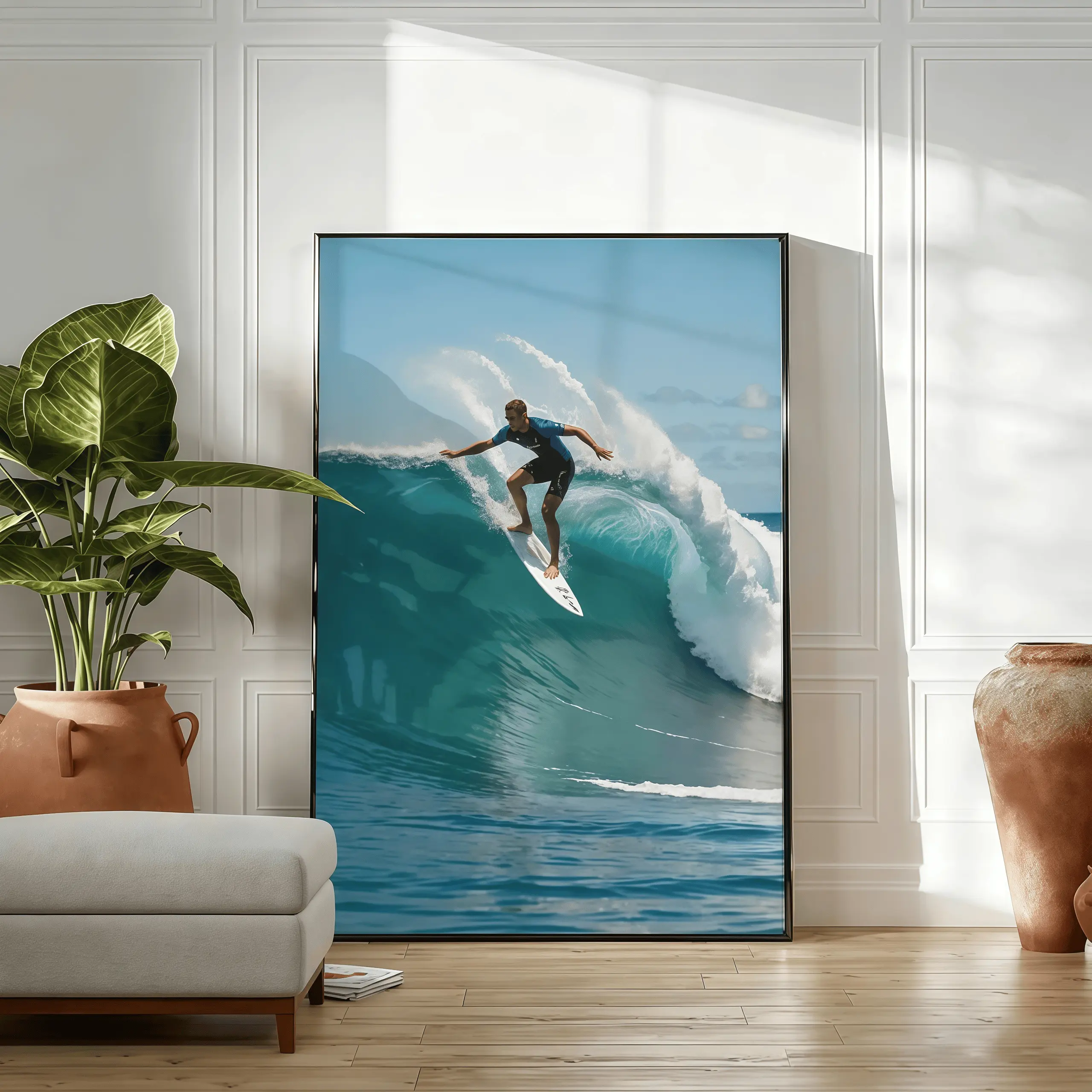 Vintage Surf Poster Cool Surfing  Room Aesthetic Poster Ocean Wall Art Painting Picture Canvas Print Posters Artworks Bedroom Living Room Office Decor