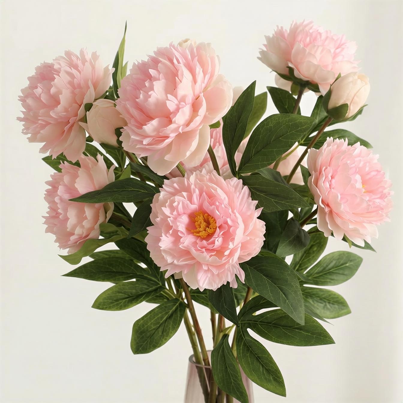 Eternal Peonies 3-Stem Bundle| Premium Silk Florals for Mother's Day Gift & Aesthetic Home Decor