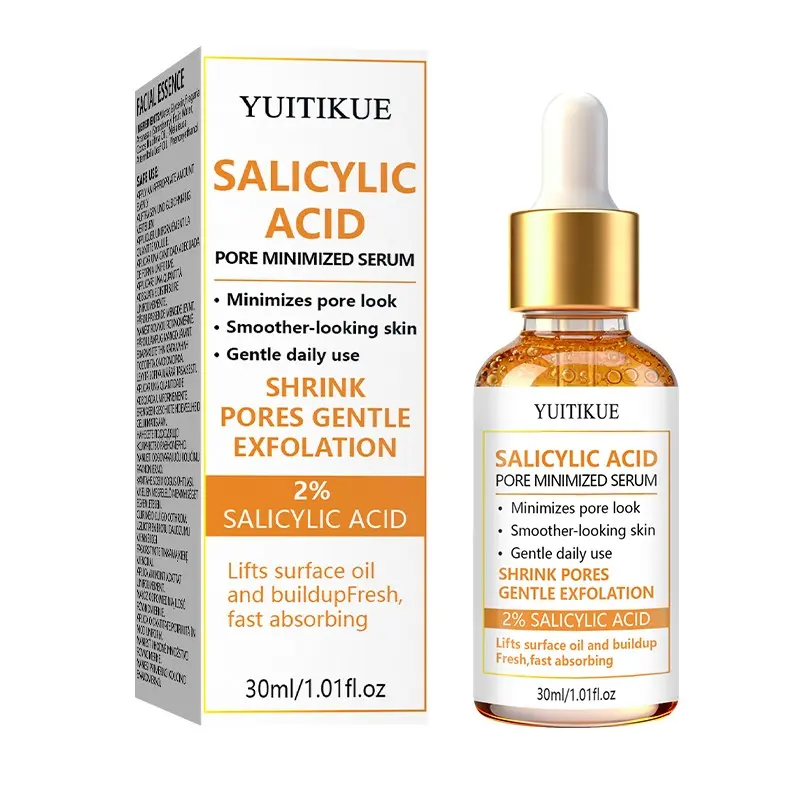 Yuitikue 2% Salicylic Acid Pore Refining Essence, Shrinks Pores, Smooths Skin, Gentle Daily Use, Fast Absorption, 30ML