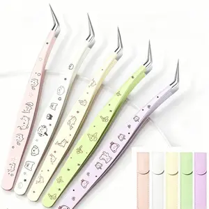 Premium Stainless Steel Precision Tweezers, Multipurpose for Nail Art, Eyelash Extensions, DIY Crafts & Stickers, Optional Portable Carrying Case Available