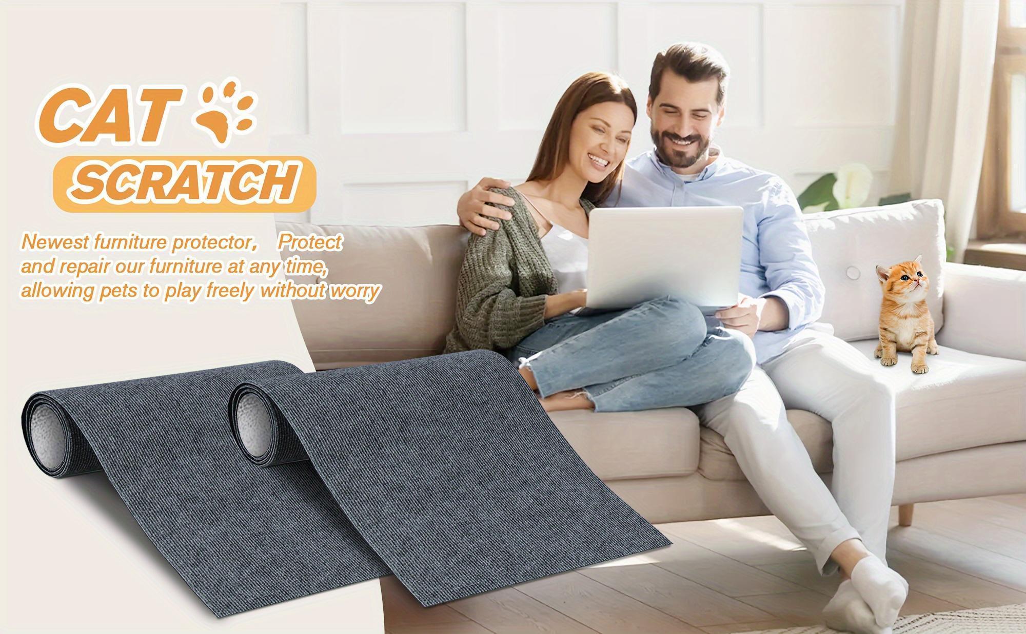 Customizable Cat Scratching Mat - Durable, Easy-Install Furniture Protector & Claw Care Pad for Cats - Multi-Purpose, Long-Lasting Polyester Design