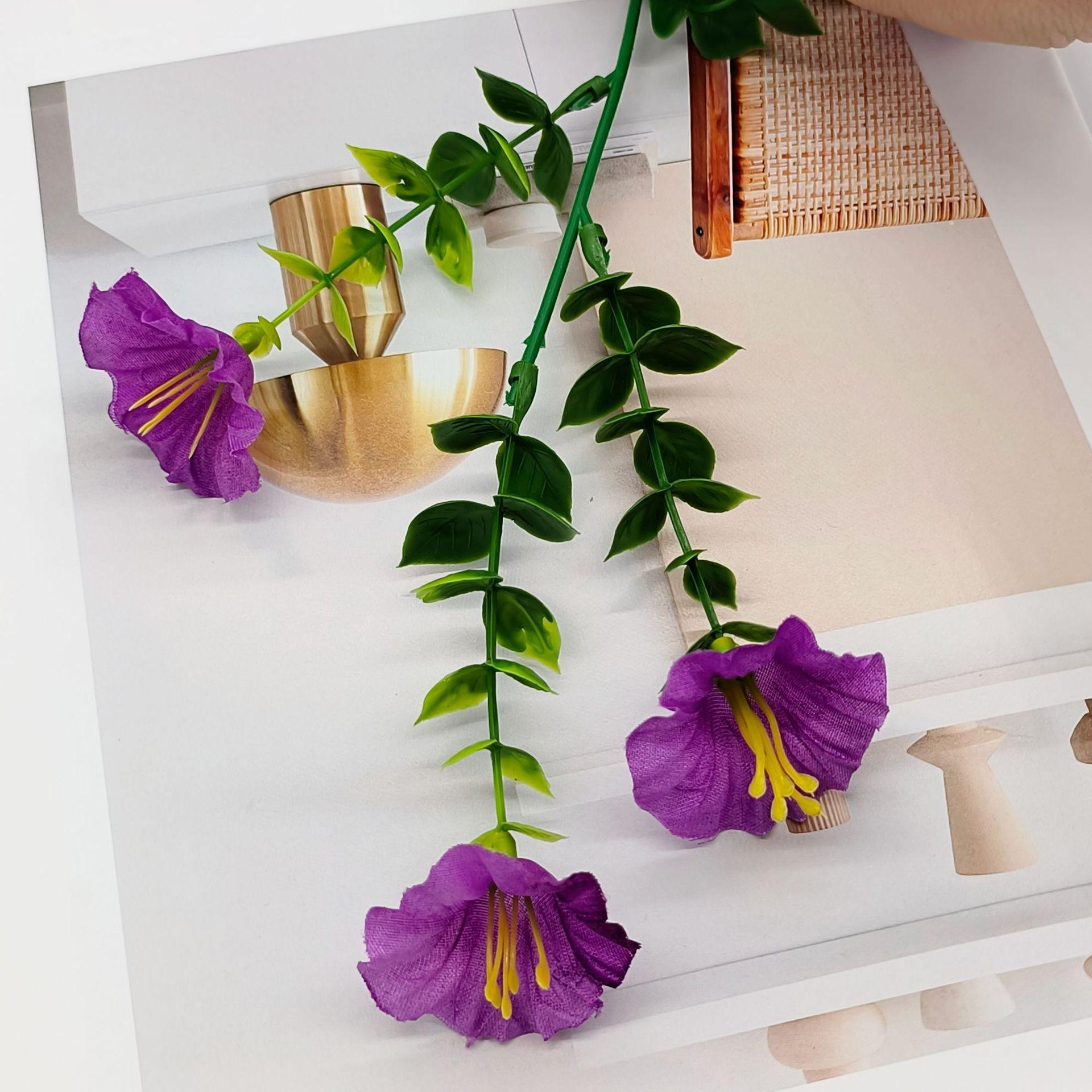 Hanging Artificial Morning Glory Flower Vines for Home Wedding Decoration Outdoor Indoor Garden Wall Decorations Realistic Fake Petunia Bouquets