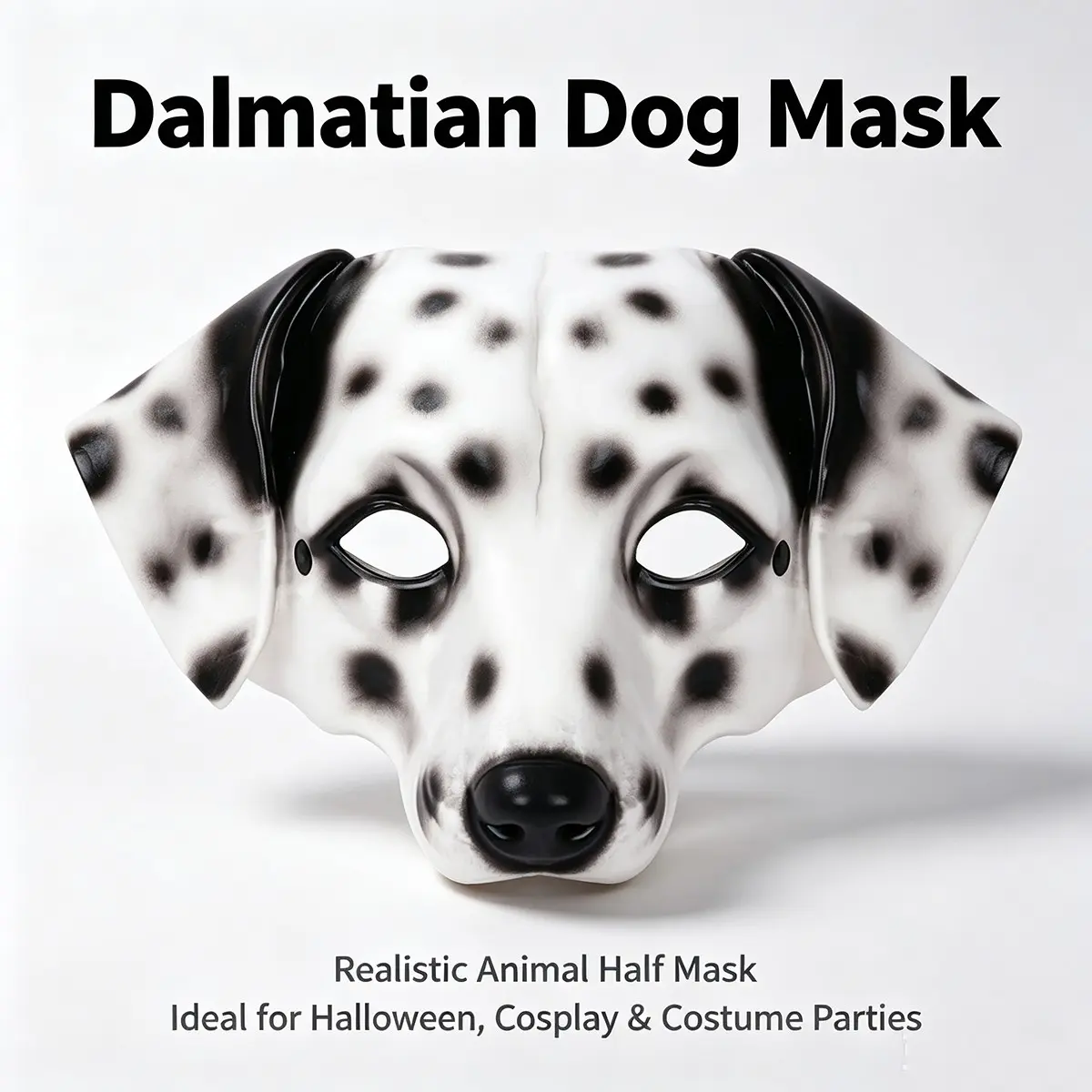 Halloween Role Play Party Mask, Spot Dog Design, Unisex, Perfect for Halloween Parties, Bar Performances, and Costume Events