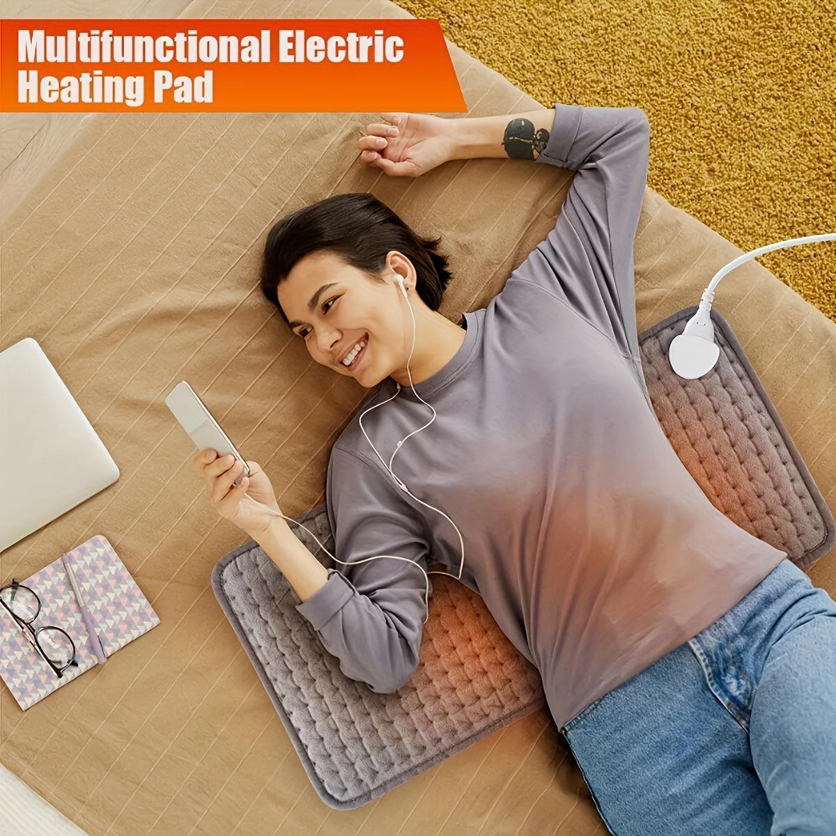 Winter Electric Pad for the Waist Electric Blanket, Bed Relieves Back and Cramps Auto-Shutoff Timer 6 Temperature Settings Fatigue-Relieving Pad Gift for Seniors Size: 12 inches × 24 inches
