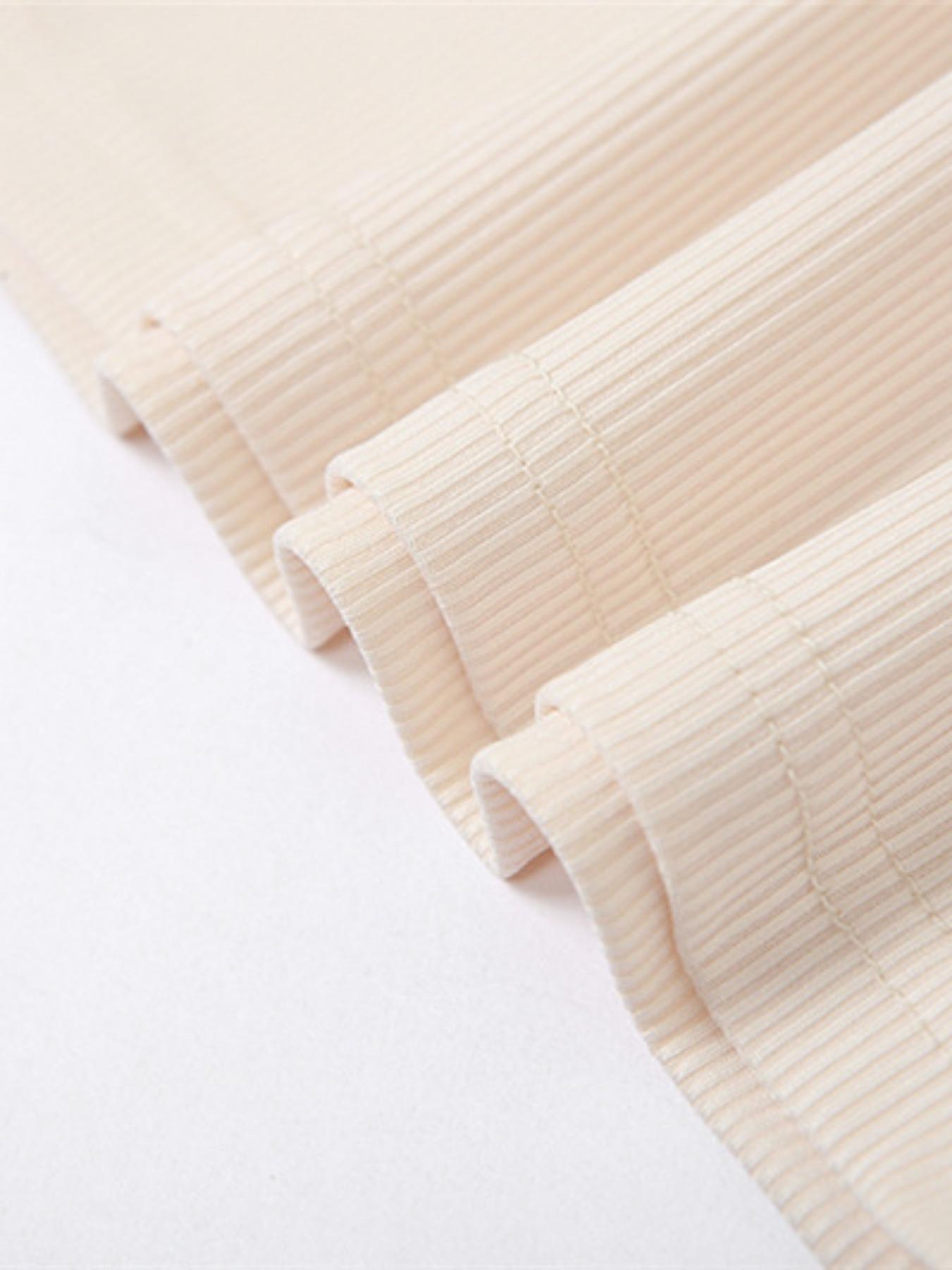 Women's Solid Crop Top & High Waist Skinny Pants Two-Piece Set, Casual Fashion Cozy Two Piece Outfits for Daily Outdoor Wear, Women Clothes for Summer