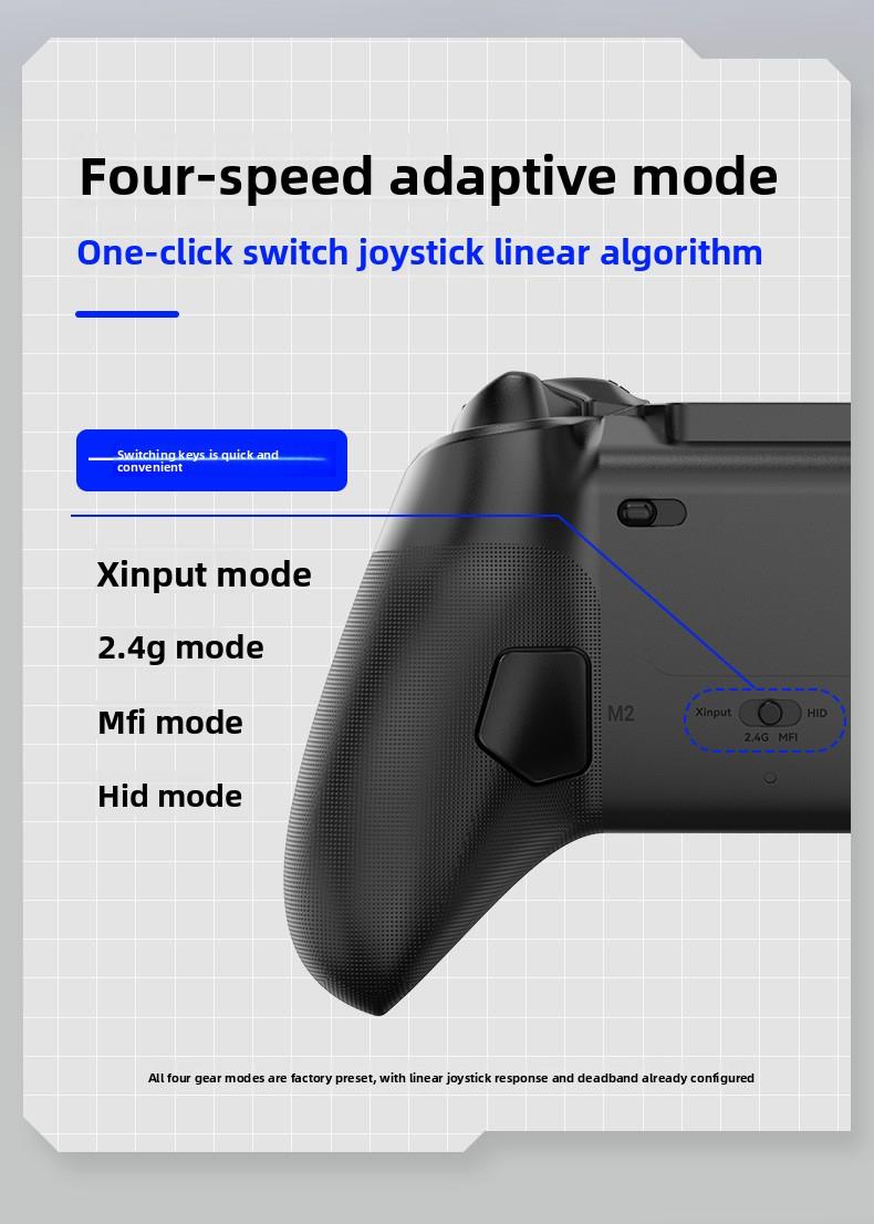 Wireless Bluetooth Handle Charging Base Magnetic Steam Gamepad Hall Rocker Android/iOS/PC PS5 Controller with Touchpad PS4 Turbo Set play vital accessories retro game console stick lever back thumbsticks grip dual vibration double Xbox function axis gyro