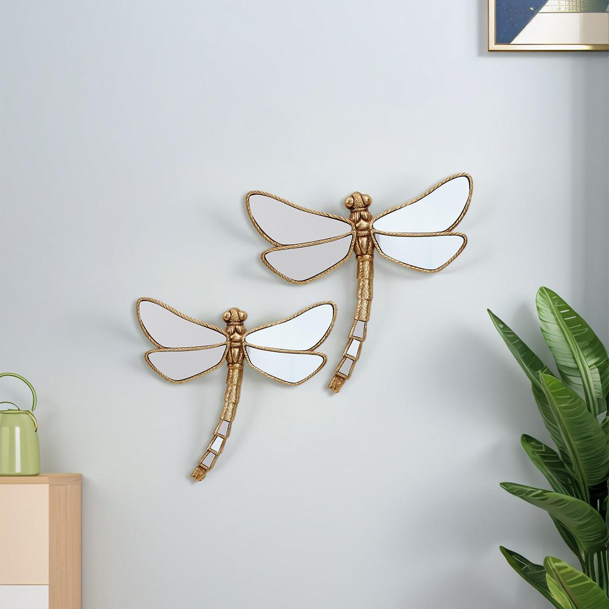 1pc Reflective Resin Dragonfly Wall Art Decor, Insect Collector's Decorative Hanging for Home & Party, Creative Insect Display, Hanging Ornaments