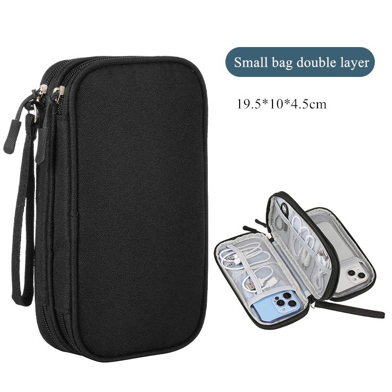 Travel Organizer Bag Cable Storage Pouch Carry Case Portable Waterproof Double Layers with random internal layout Travel Organizer Bag Cable Storage Pouch Carry Case Portable Waterproof Double Layers with random internal layout