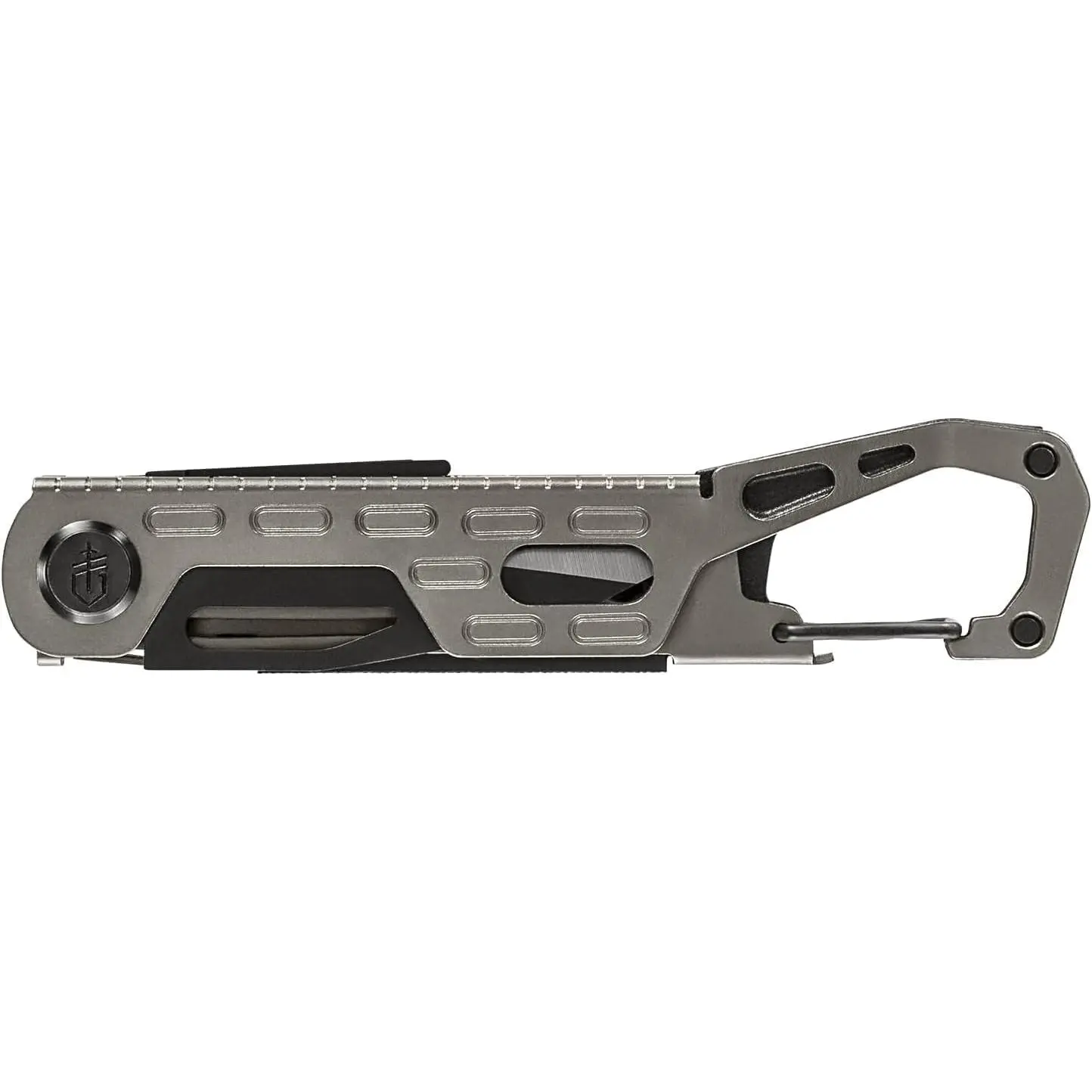 Gear Stake Out 11-in-1 Multi-tool - 2.2" Plain  , Tent Stake Puller, Carabiner Carry - EDC Gear and Equipment - Graphite